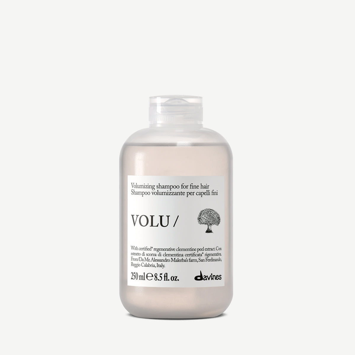 Davines VOLU Shampoo - Shampoo volumizzante per capelli fini