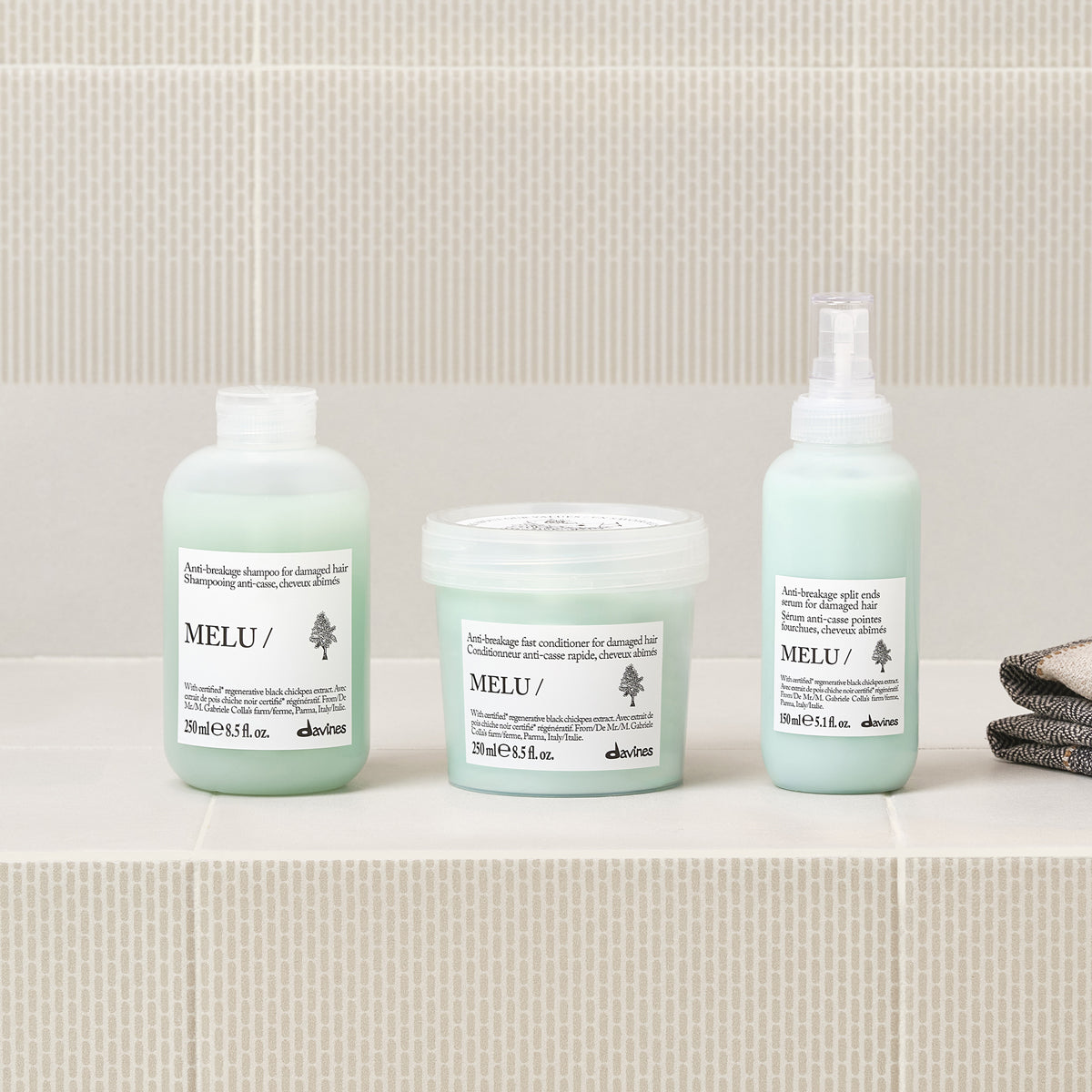 Davines MELU Shampoo - Shampoo anti-rottura per capelli danneggiati