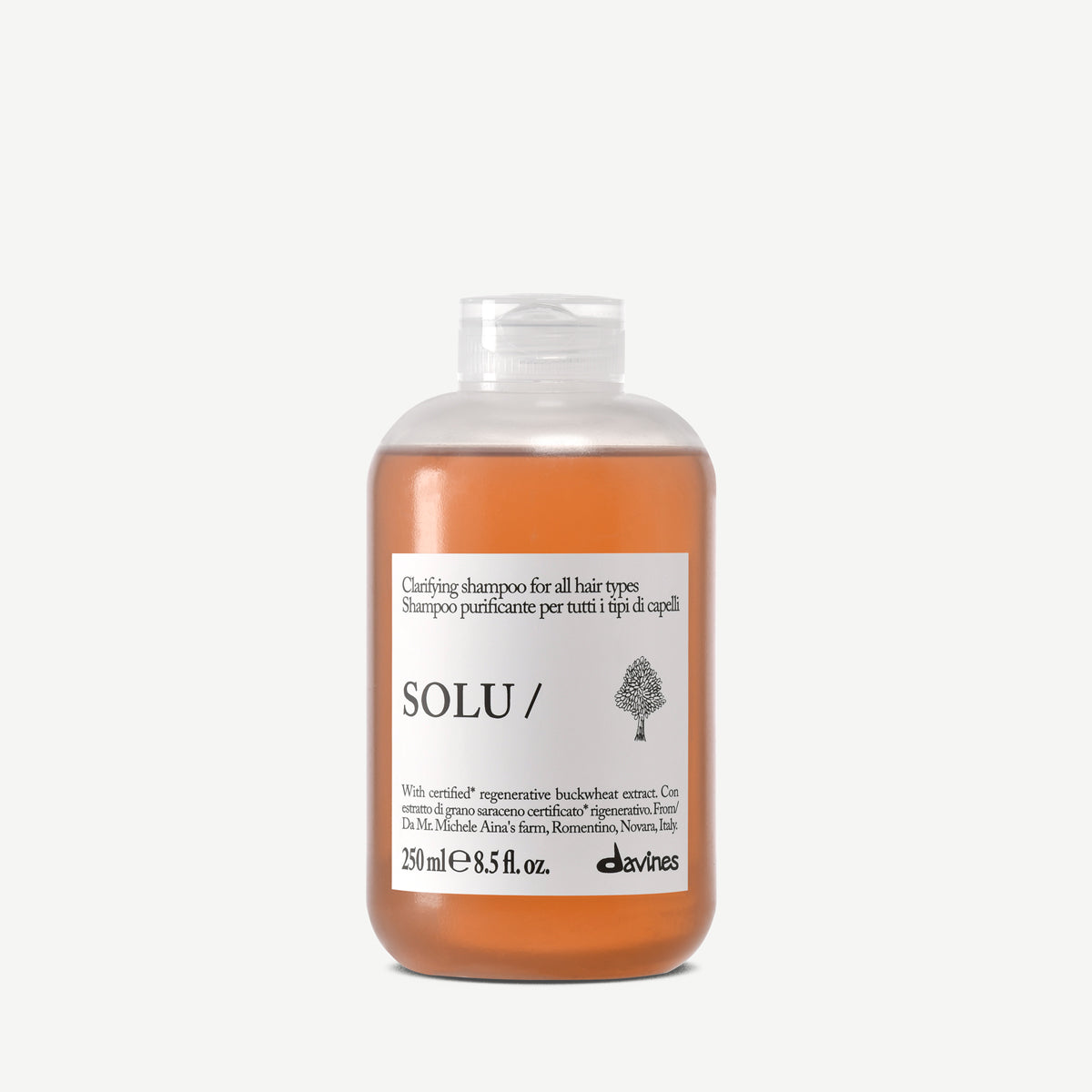 Davines SOLU Shampoo - Shampoo purificante per tutti i tipi di capelli