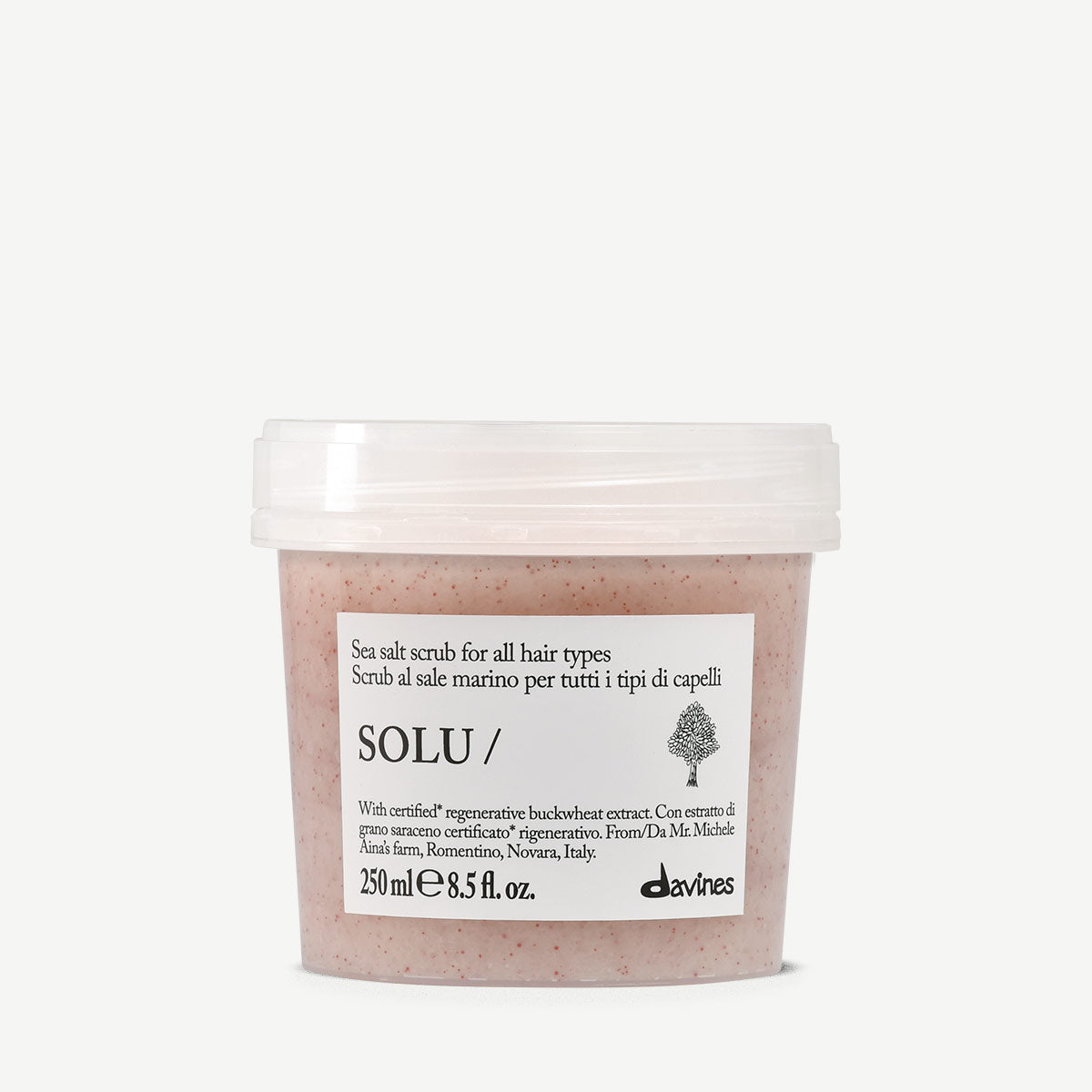 Davines SOLU Sea Salt Scrub - Scrub purificante al sale marino per tutti i tipi di capelli