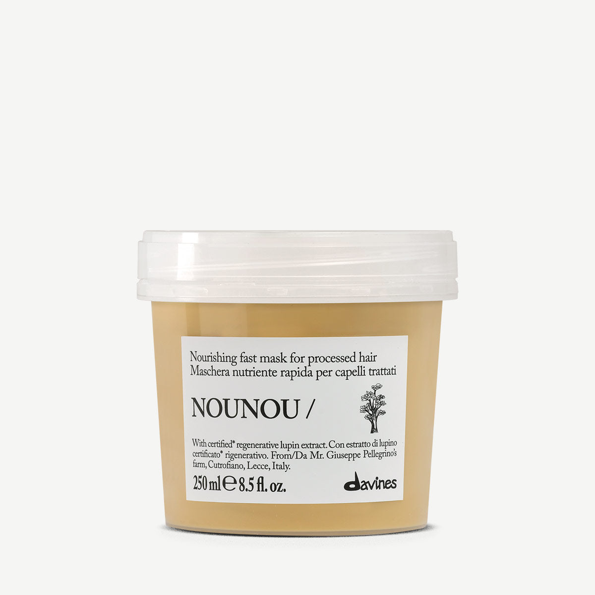 Davines NOUNOU Mask - Maschera nutriente ad azione rapida per capelli trattati