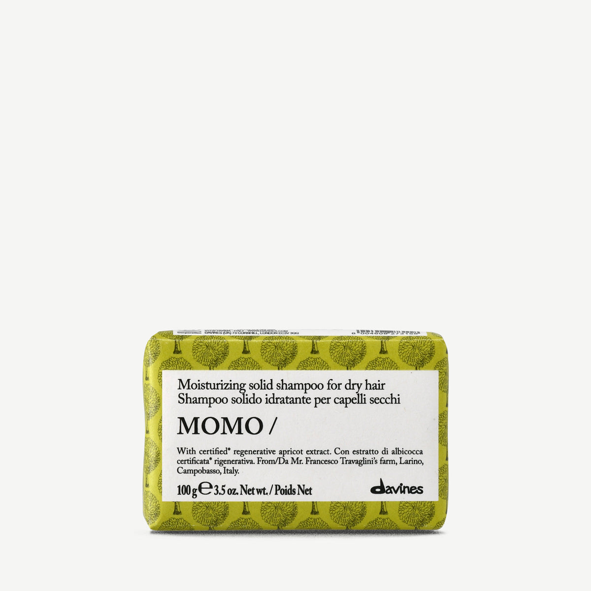 Davines MOMO Solid Shampoo - Shampoo solido idratante per capelli secchi