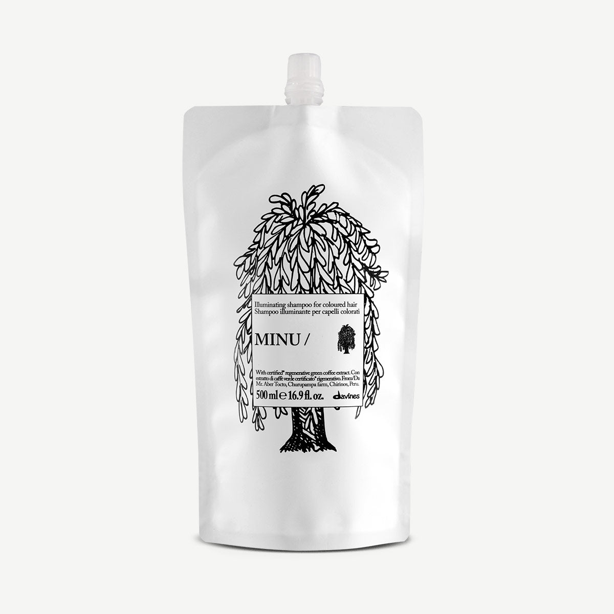 Davines MINU Shampoo - Shampoo per capelli colorati illuminante e protettivo