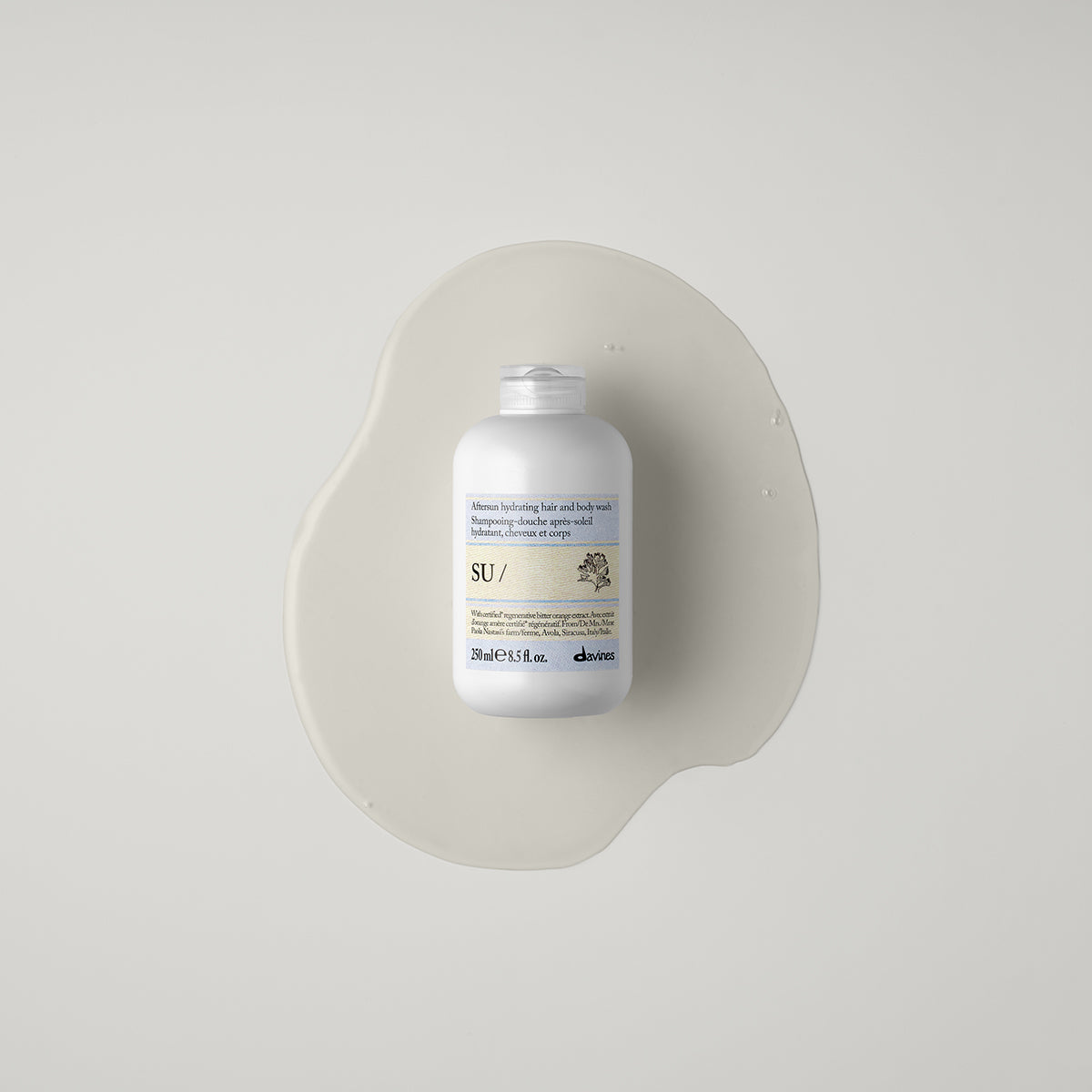 Davines SU Hair & Body Wash - Bagnoschiuma idratante doposole per capelli e corpo
