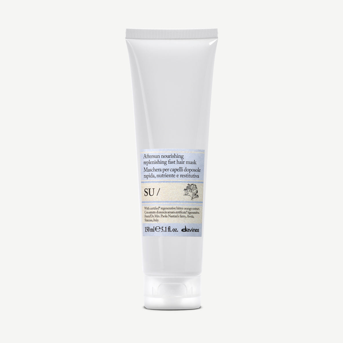 Davines SU Hair Mask - Maschera capelli nutriente e rigenerante doposole ad azione rapida
