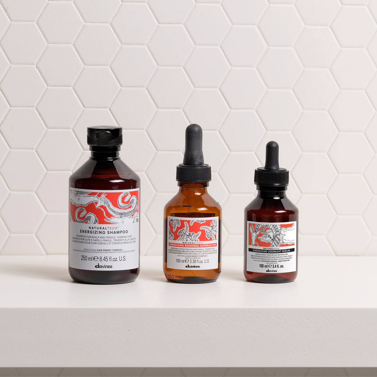 Davines ENERGIZING Overnight Serum - Siero da lasciare in posa durante la notte per cuoio capelluto e capelli.