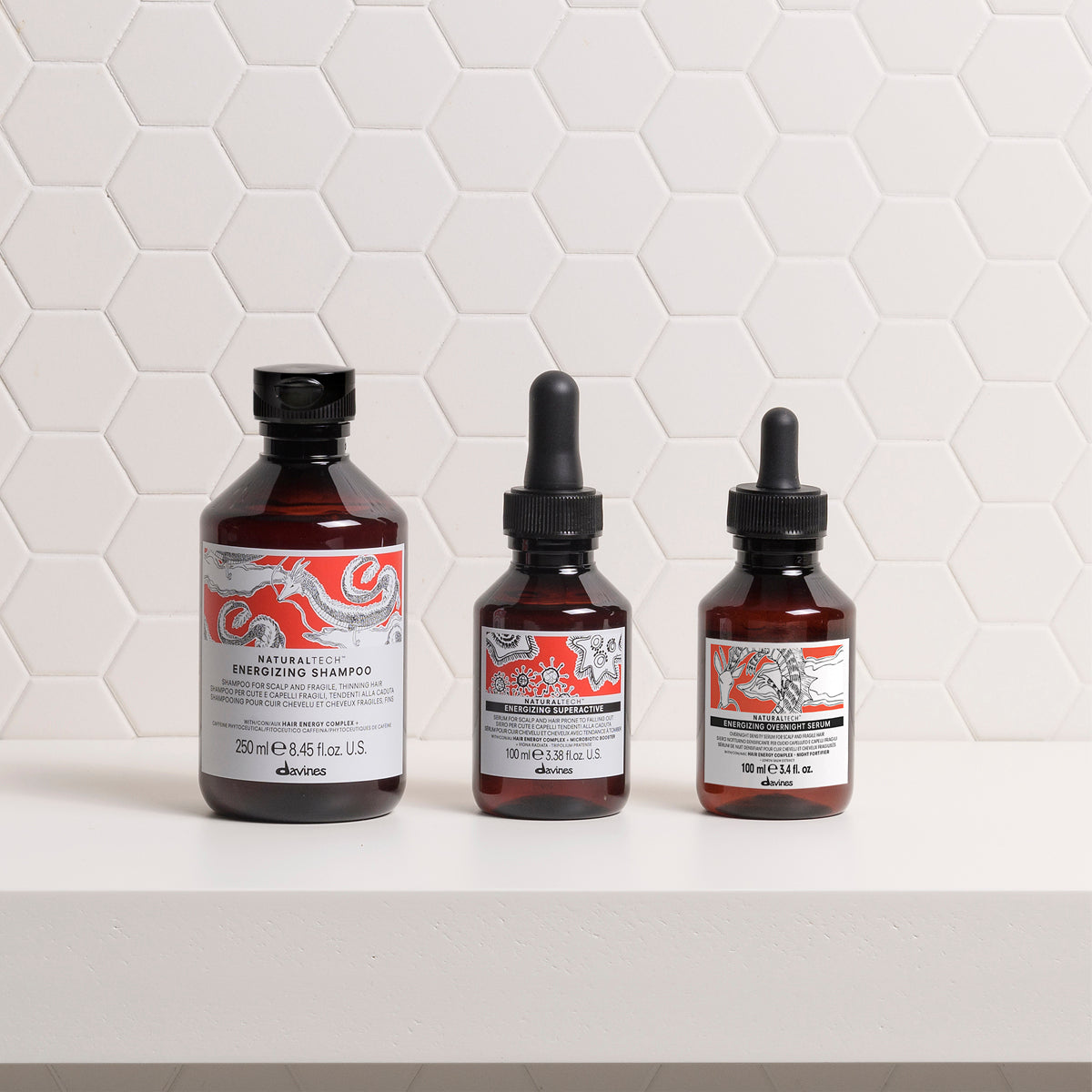 Davines ENERGIZING Overnight Serum - Siero da lasciare in posa durante la notte per cuoio capelluto e capelli.