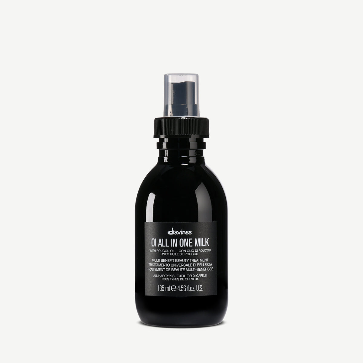 Davines OI All In One Milk - Trattamento spray per capelli anticrespo, lucidante, con protezione dal calore