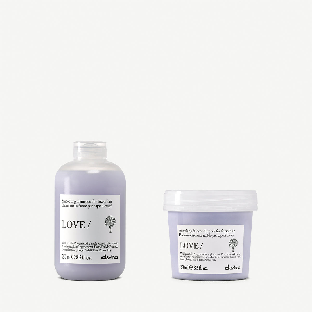 Davines LOVE Smoothing Shampoo + Conditioner - Kit lisciante per capelli indisciplinati