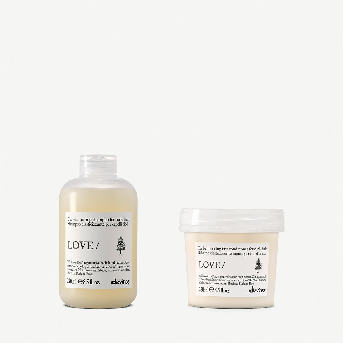 LOVE CURL Shampoo + Conditioner 1 Davines