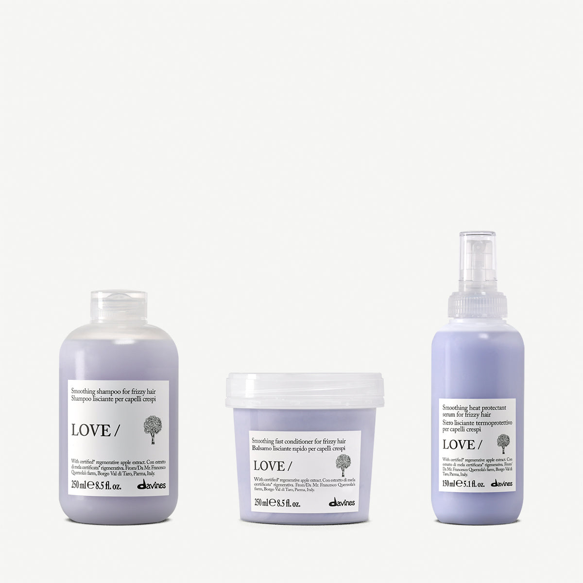 Davines Kit LOVE Smoothing - Routine lisciante per capelli indisciplinati