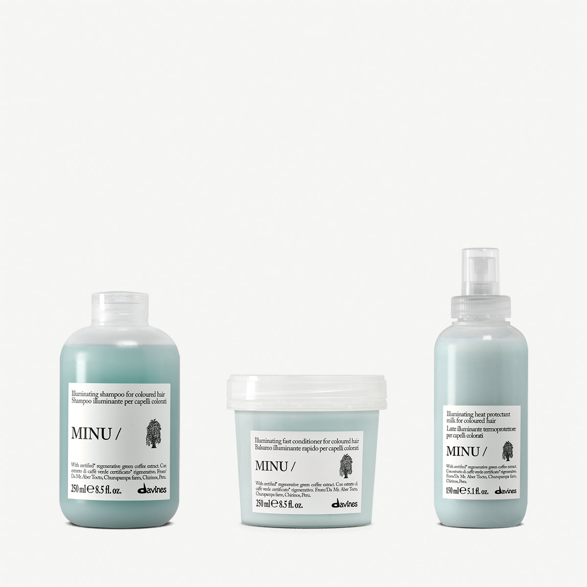 Davines Kit MINU - Routine illuminante e protettiva per capelli colorati