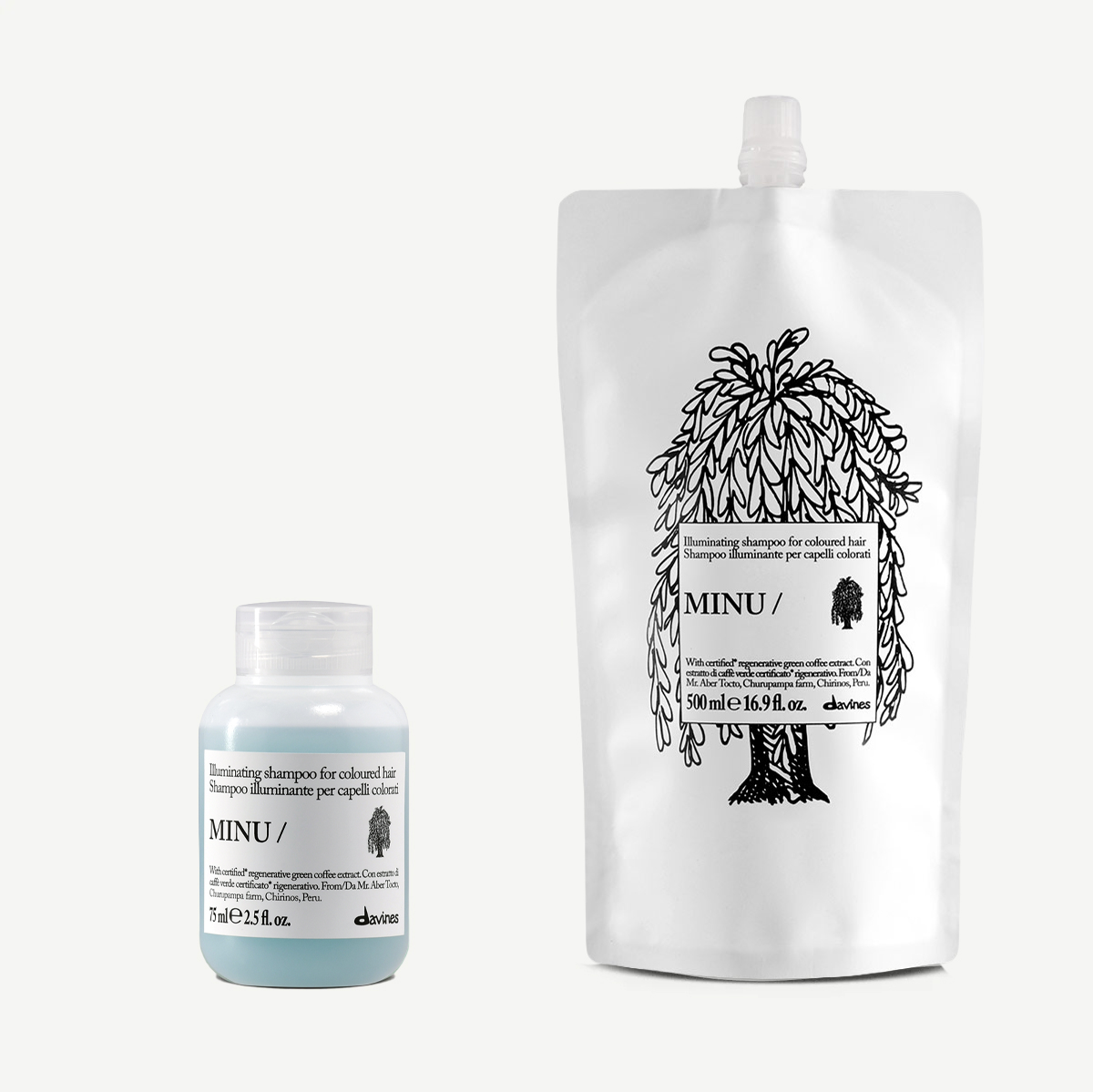 Kit Ricarica Viaggio MINU Shampoo 1 Davines