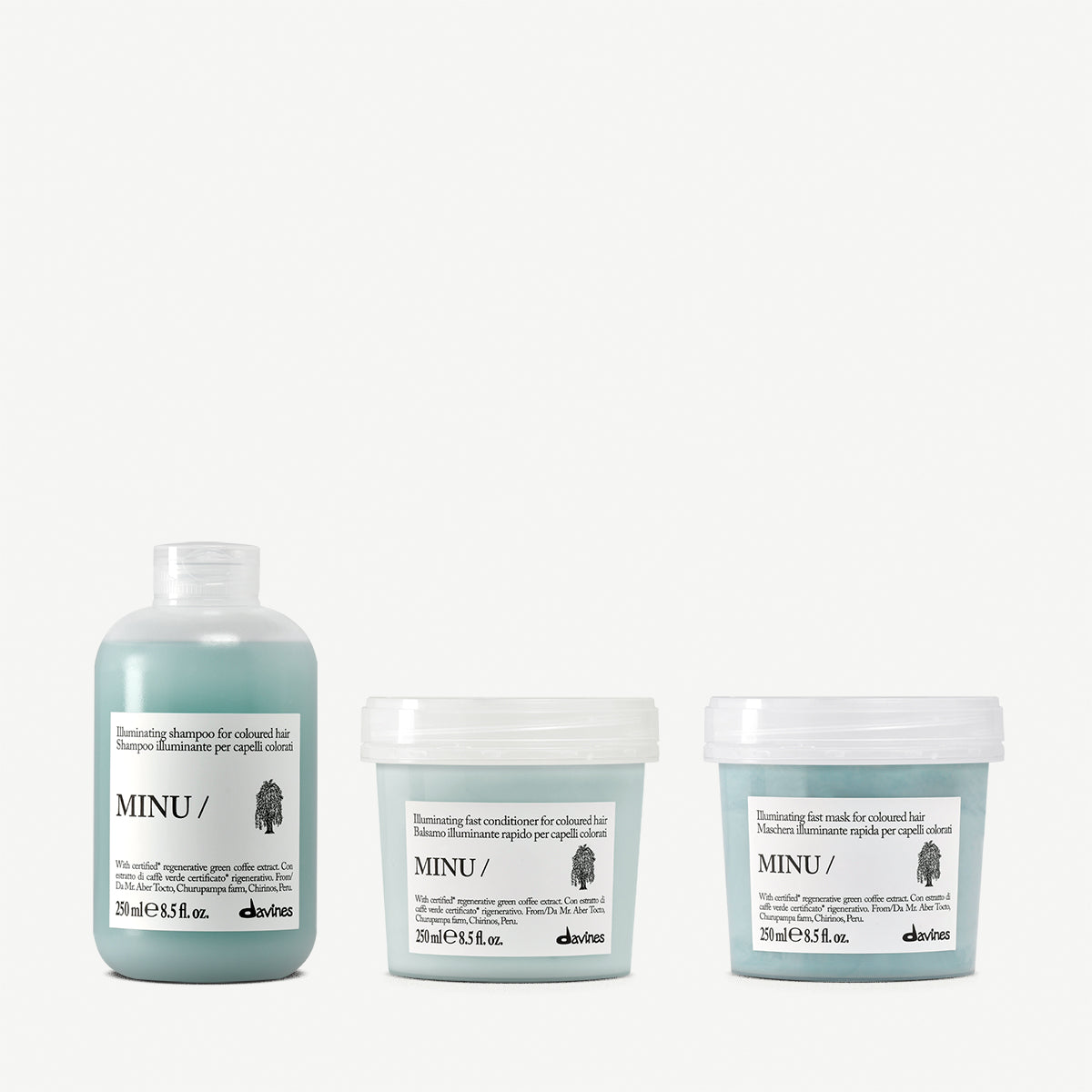 Davines Routine protezione del colore - Kit completo MINU per capelli colorati