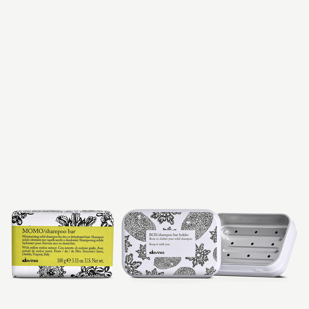 MOMO Shampoo bar + Custodia 1  2 pz.Davines