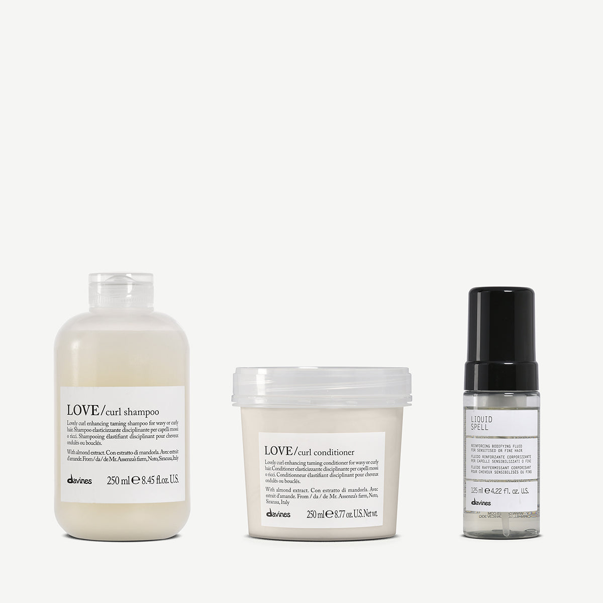 Kit LOVE curl + liquid spell 1  Davines