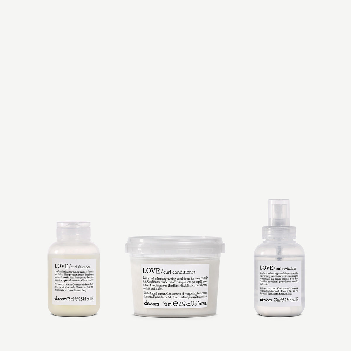 LOVE CURL Travel Kit 1 3 pz.Davines
