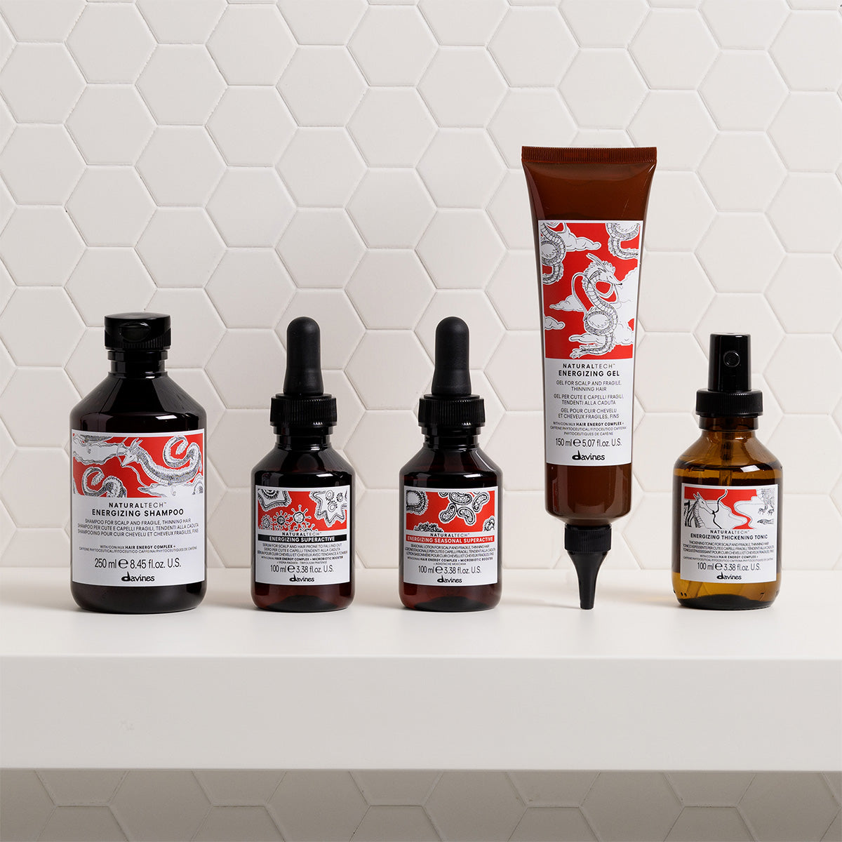 Davines ENERGIZING Shampoo - Shampoo energizzante delicato per capelli fragili, tendenti alla caduta