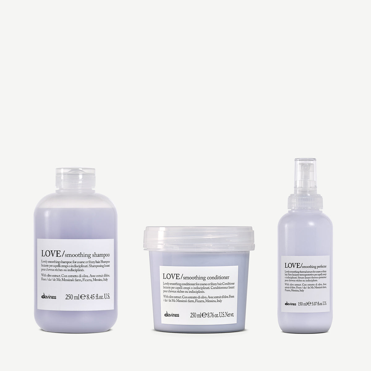 Kit LOVE Smoothing 1  Davines