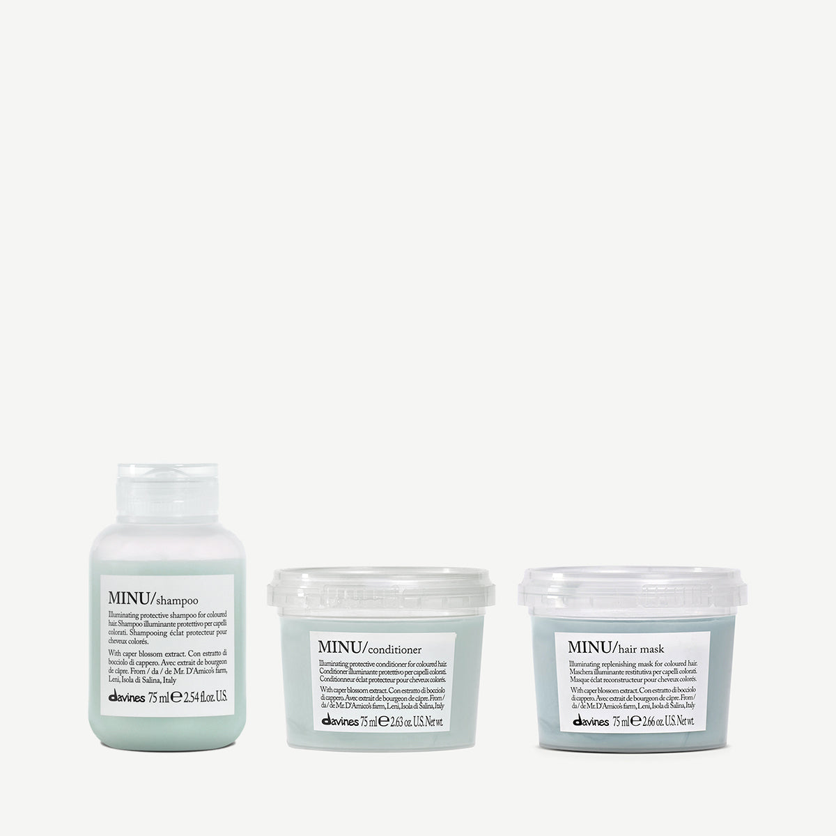 Davines MINU Travel Kit - Kit per capelli colorati