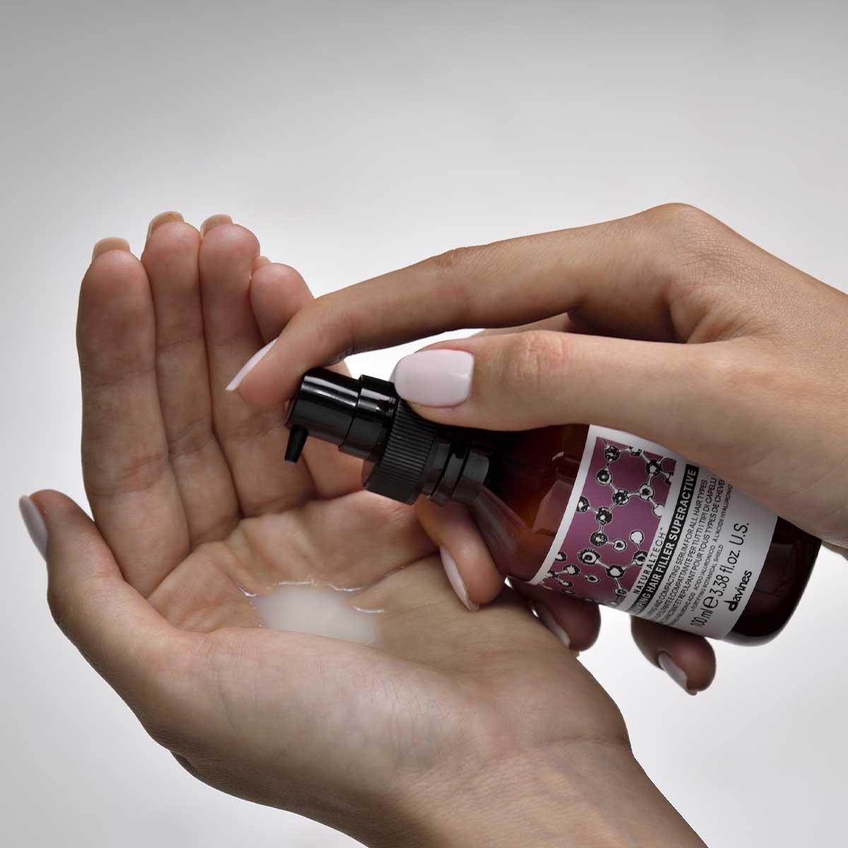 Davines REPLUMPING Hair Filler Superactive Leave-in - Siero rimpolpante e compattante per tutti i tipi di capelli