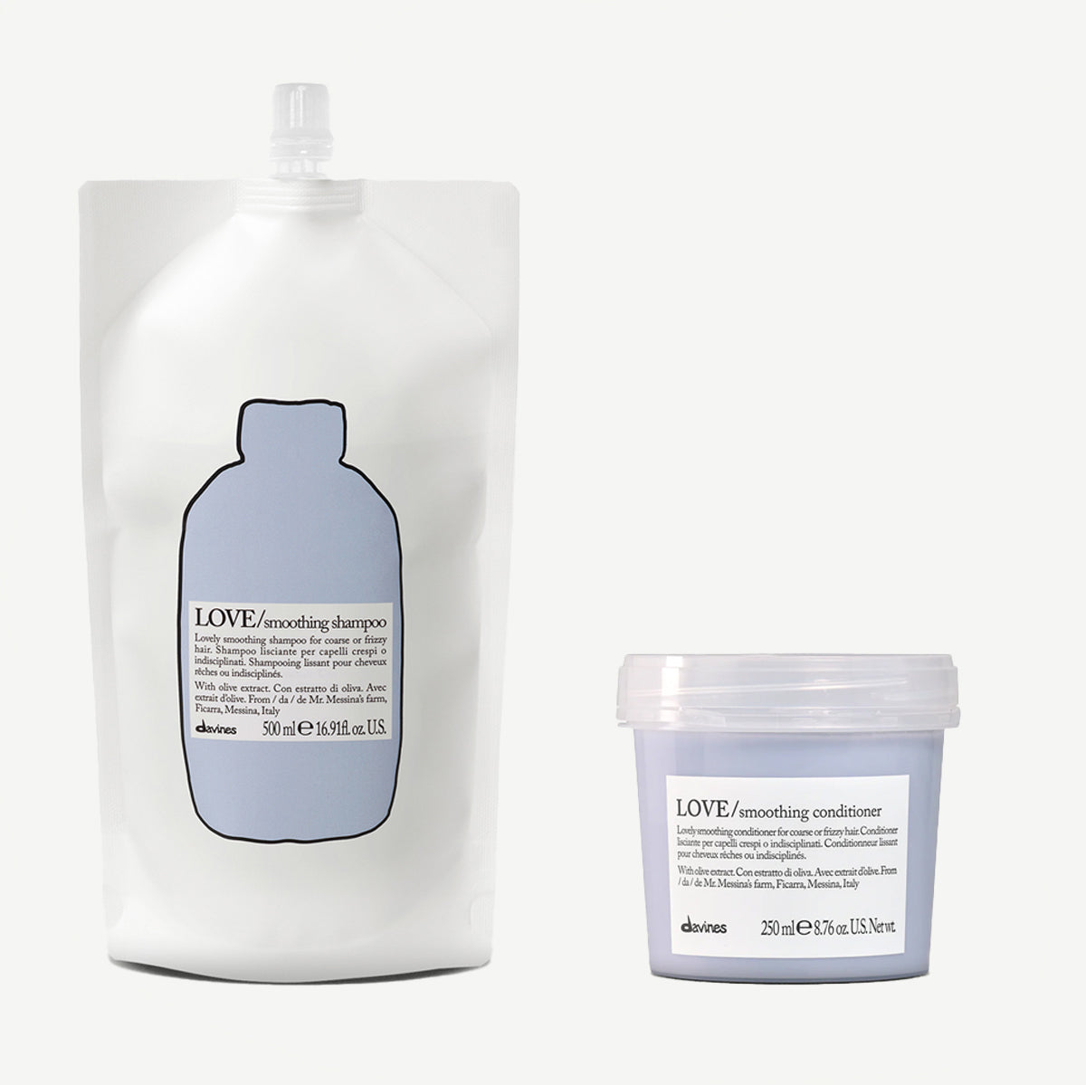 Duo Ricarica LOVE Smoothing 1  Davines
