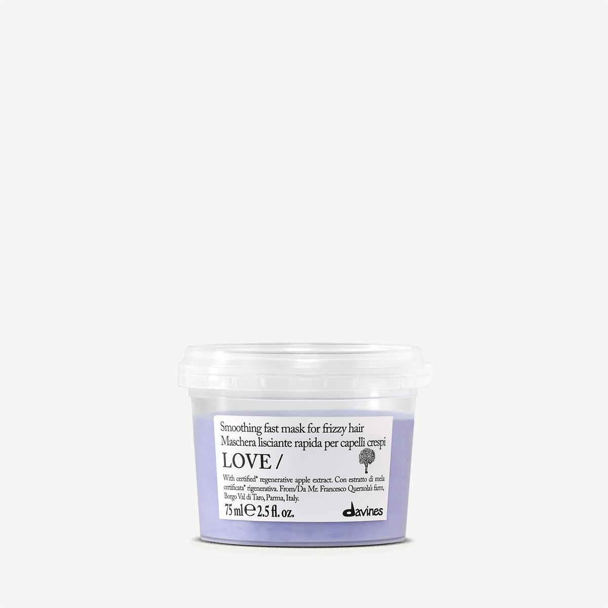 
Davines LOVE Smoothing Mask - Maschera lisciante istantanea per capelli crespi
