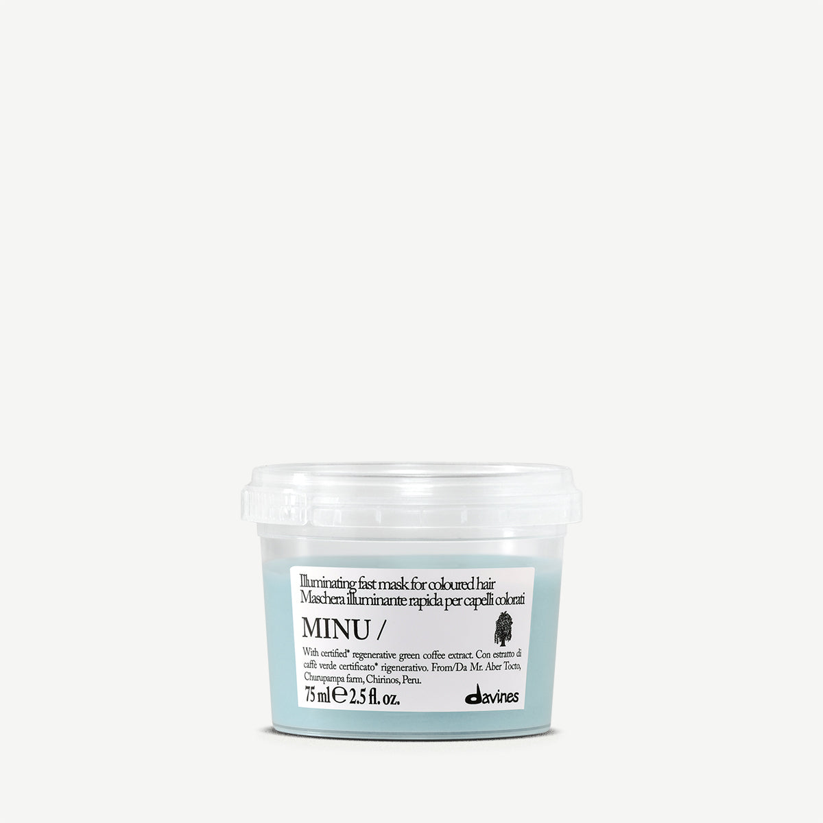 
Davines MINU Mask - Maschera illuminante ad azione rapida per capelli colorati