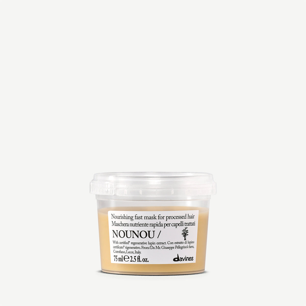 
Davines NOUNOU Mask - Maschera nutriente ad azione rapida per capelli trattati