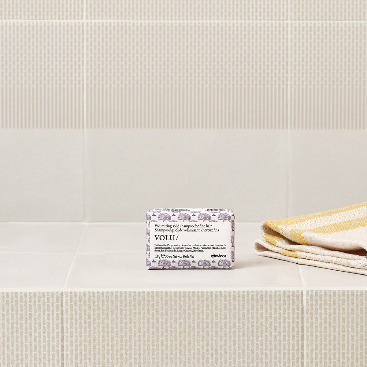 
Davines VOLU Solid Shampoo - Shampoo solido volumizzante per capelli fini