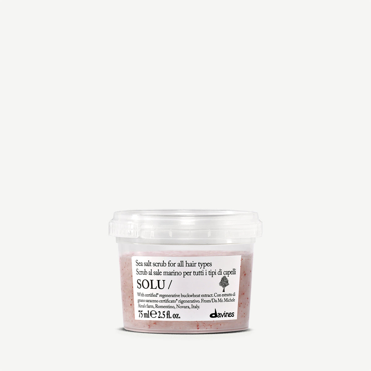 
Davines SOLU Sea Salt Scrub - Scrub purificante al sale marino per tutti i tipi di capelli