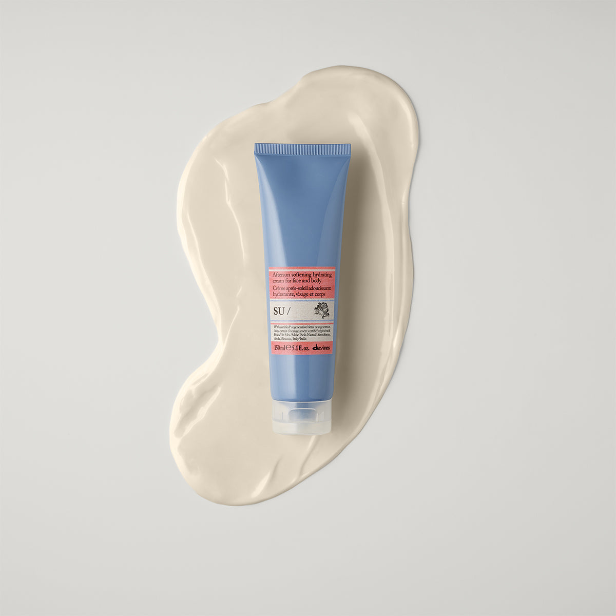 
Davines SU Aftersun Cream - Crema idratante doposole emolliente per viso e corpo