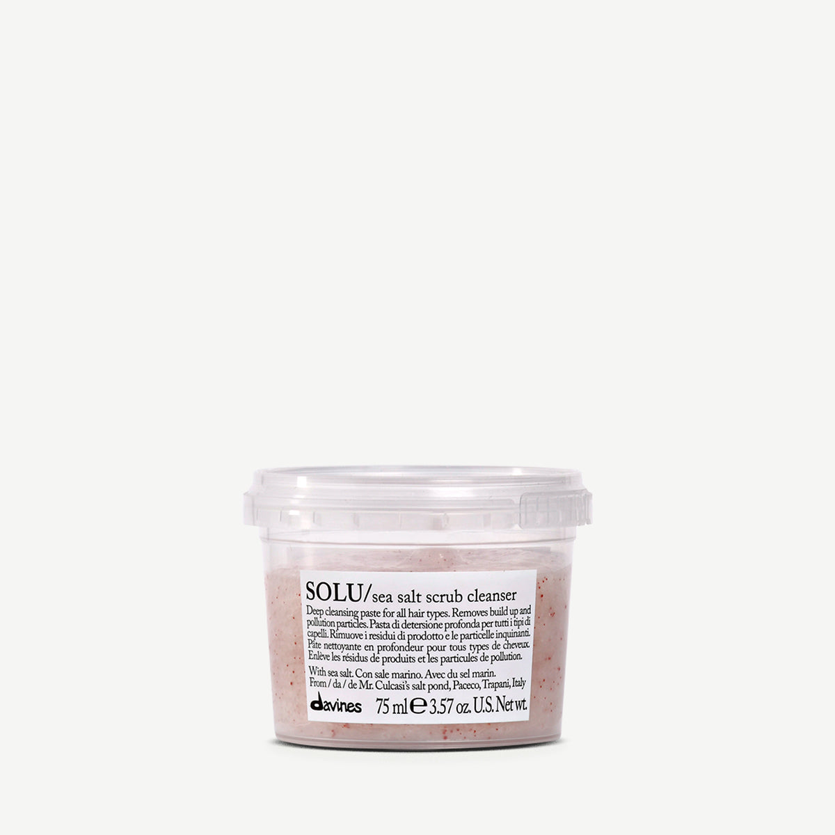Translation missing: it.products.general.vendor: ESSENTIAL HAIRCARE SOLU Sea Salt Scrub Cleanser  Scrub capelli esfoliante al sale marino per la pulizia profonda del cuoio capelluto -100x.jpg?v=1750763422
