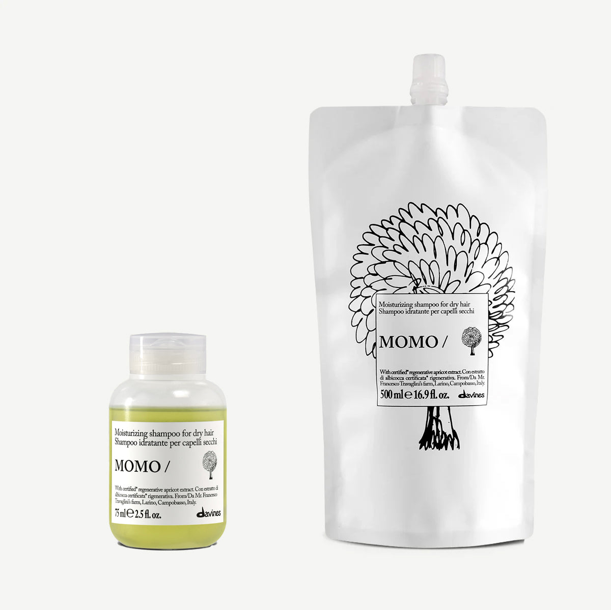 Kit Ricarica Viaggio MOMO Shampoo 1  1 kitDavines

