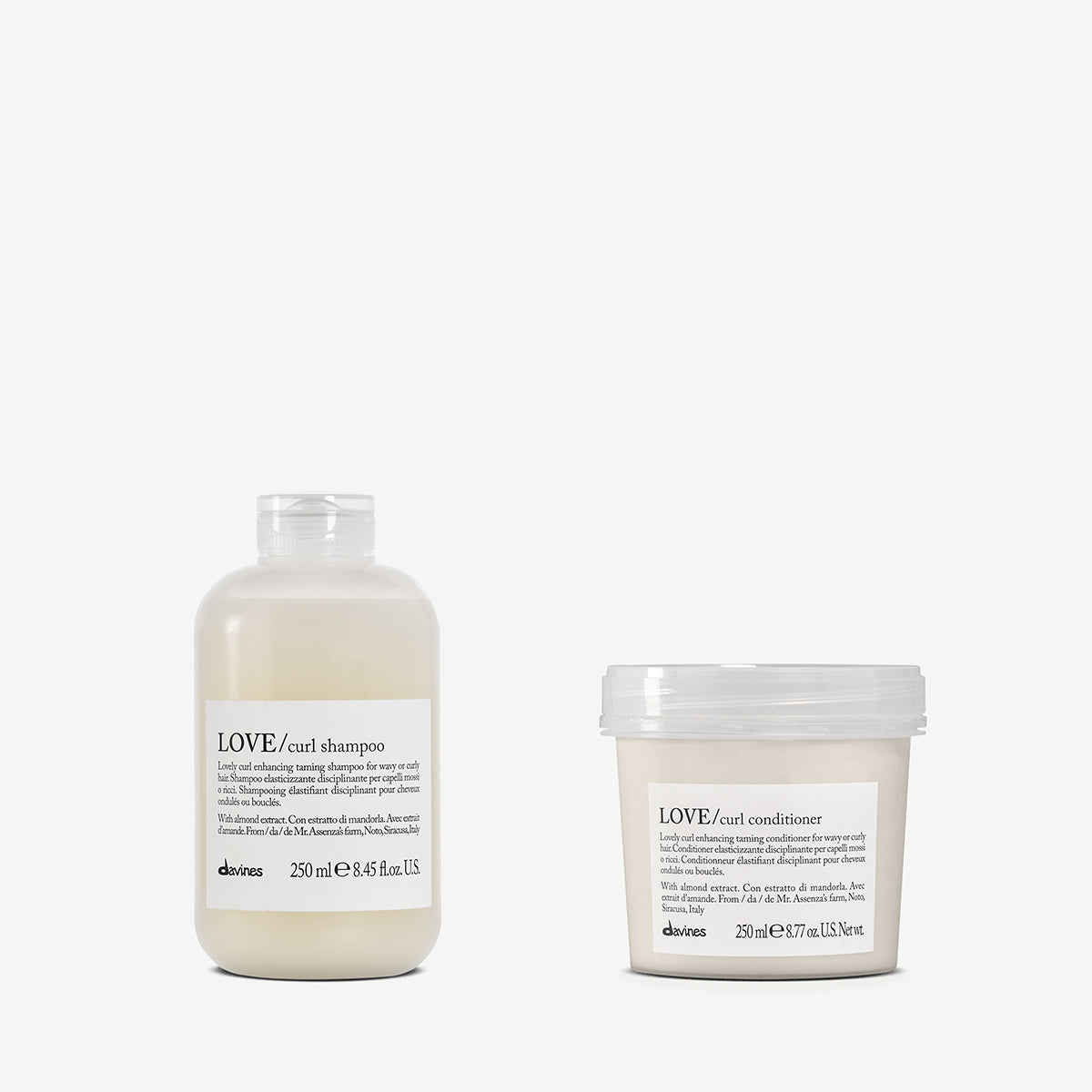 LOVE CURL Shampoo + Conditioner 1  Davines
